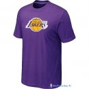 T-Shirt NBA Pas Cher Los Angeles Lakers Pourpre 01