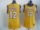 Maillot NBA Pas Cher Los Angeles Lakers Femme Dwight Howard 12 Jaune