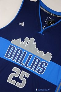 Maillot NBA Pas Cher Dallas Mavericks Chandler Parsons 25 Bleu Profond