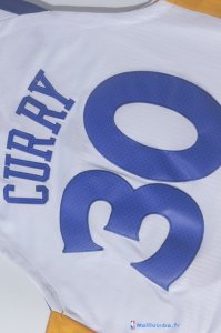 Maillot NBA Pas Cher Golden State Warriors Stephen Curry 30 Blanc 2017/18