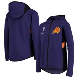 Phoenix Suns Nike Purple Team Logo Showtime Raglan Performance Full-Zip Hoodie