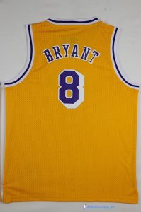 Maillot NBA Pas Cher Los Angeles Lakers Kobe Bryant 8 Jaune