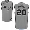 Maillot NBA Pas Cher San Antonio Spurs Manu Ginóbili 20 Gris