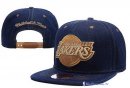 Bonnet NBA Los Angeles Lakers 2016 Retro Bleu