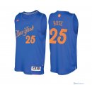 Maillot NBA Pas Cher Noël New York Knicks Derrick Rose 25 Bleu