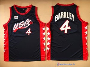 Maillot NBA Pas Cher USA 1996 Charles Barkley 4 Noir