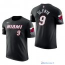 Maillot Manche Courte Miami Heat Kelly Olynyk 9 Noir 2017/18