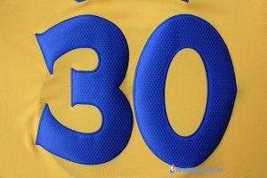 Maillot NBA Pas Cher Noël Golden State Curry 30 Jaune