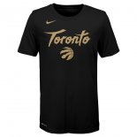 Toronto Raptors Nike Black 2019/20 City Edition Logo T-Shirt