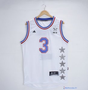 Maillot NBA Pas Cher All Star 2015 Dwyane Wade 3 Blanc