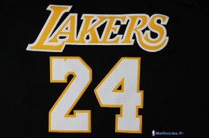 Maillot NBA Pas Cher Los Angeles Lakers Kobe Bryant 24 Noir Jaune