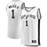San Antonio Spurs Lonnie Walker Fanatics Branded White Fast Break Replica Player Jersey - Association Edition