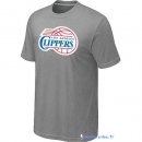 T-Shirt NBA Pas Cher Los Angeles Clippers Gris