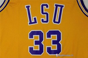 Maillot NCAA Pas Cher LSU Shaquille O'Neal 33 Jaune