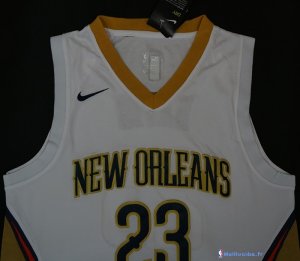 Maillot NBA Pas Cher New Orleans Pelicans Anthony Davis 23 Blanc Association 2017/18