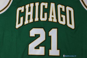 Maillot NBA Pas Cher Chicago Bulls Jimmy Butler 21 Vert