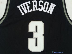 Maillot NCAA Pas Cher Fresno State Allen Iverson 3 Noir