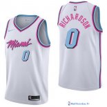 Maillot NBA Pas Cher Miami Heat Josh Richardson 0 Nike Blanc Ville 2017/18