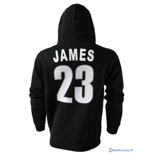Survetement NBA Pas Cher Cleveland Cavaliers 2016 LeBron James 23 Noir