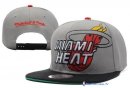 Bonnet NBA Miami Heat 2016 Gris Noir 2