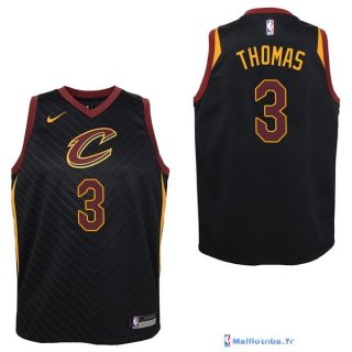 Maillot NBA Pas Cher Cleveland Cavaliers Junior Isaiah Thomas 3 Noir Statement 2017/18