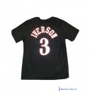 Maillot NBA Pas Cher ML Philadelphia Sixers Iverson 3 Noir