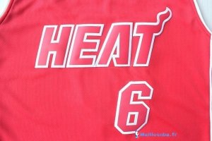 Maillot NBA Pas Cher Noël Rouge Miami Heat James 6