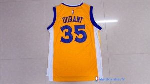 Maillot NBA Pas Cher Golden State Warriors Kevin Durant 35 Jaune