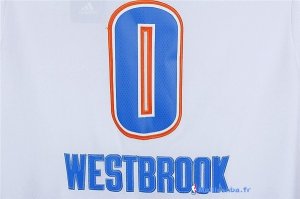 Maillot NBA Pas Cher Oklahoma City Thunder Russell Westbrook 30 Blanc MC