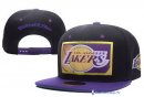 Bonnet NBA Los Angeles Lakers 2017 Noir Pourpre Noir 1