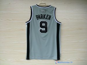 Maillot NBA Pas Cher San Antonio Spurs Tony Parker 9 Gris