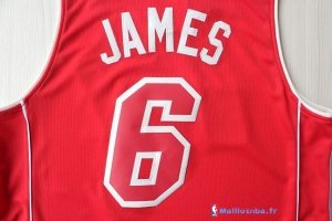 Maillot NBA Pas Cher Noël Rouge Miami Heat James 6