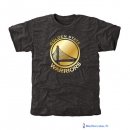 T-Shirt NBA Pas Cher Golden State Warriors Noir Or
