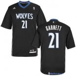 Maillot NBA Pas Cher Minnesota Timberwolves Kevin Garnett 21 Noir MC