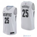 Maillot NBA Pas Cher Memphis Grizzlies Chandler Parsons 25 Nike Blanc Ville 2017/18