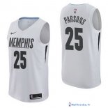 Maillot NBA Pas Cher Memphis Grizzlies Chandler Parsons 25 Nike Blanc Ville 2017/18