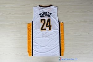 Maillot NBA Pas Cher Indiana Pacers Paul George 24 Blanc