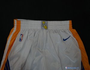 Pantalon NBA Pas Cher Golden State Warriors Nike Blanc