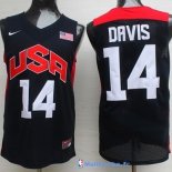 Maillot NBA Pas Cher USA 2012 Anthony Davis 14 Noir