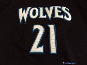 Maillot NBA Pas Cher Minnesota Timberwolves Kevin Garnett 21 Noir MC