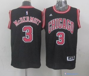 Maillot NBA Pas Cher Chicago Bulls Doug McDermott 3 Noir
