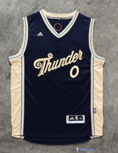 Maillot NBA Pas Cher Noël Oklahoma City Thunder Westbrook 0 Bleu