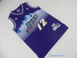 Maillot NBA Pas Cher Utah Jazz John Stockton 12 Pourpre