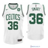 Maillot NBA Pas Cher Boston Celtics Marcus Smart 36 Blanc 2017/18