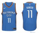 Maillot NBA Pas Cher Oklahoma City Thunder Enes Kanter 11 Bleu Icon 2017/18