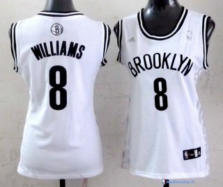 Maillot NBA Pas Cher Brooklyn Nets Femme Deron Michael Williams 8 Blanc