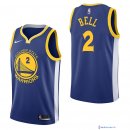 Maillot NBA Pas Cher Golden State Warriors Jordan Bell 2 Bleu Icon 2017/18