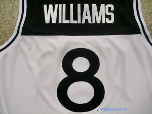 Maillot NBA Pas Cher Brooklyn Nets Deron Michael Williams 8 Blanc Noir