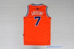 Maillot NBA Pas Cher New York Knicks Carmelo Anthony 7 Orange Bleu