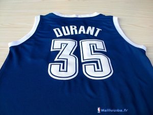 Maillot NBA Pas Cher Oklahoma City Thunder Kevin Durant 35 Retro Bleu MC